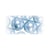 Perles verre Renaissance - bleu clair 4mm