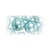 Perles verre Renaissance - turquoise 4mm