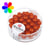 Perles verre Renaissance - orange 6mm