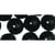 Perles verre renaissance 8mm x 25 perles Noir