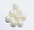 Perles verre renaissance 8mm x 25 perles Blanc