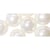 Perles verre renaissance 8mm x 25 perles Blanc