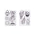 Set de 2 feuilles de plastique créatif pré-imprimé Fleurs - Créalia