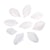 Plumes - blanc - 36 pièces - 6 cm
