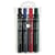 Lot de 4 marqueurs permanents - N60 - Pointe biseautée - Pentel