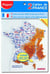 Lot de 2 cartes de France Maped - Administrative et reliefs 
