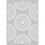 Pochoir Blue ethnic rosaces - 21 x 29,7 cm