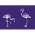 Pochoir - 2 flamants rose - 15x21 cm
