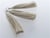 Lots de 3 Pompons fil 90 mm - beige