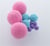 Lot de 12 Pompons ronds - Cool