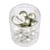 Perles Renaissance dépolie argent 12 mm x perles