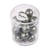 Perles Renaissance dépolie olive 12 mm x perles