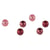Perles de rocailles grand trou rose 6 mm