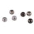 Perles de rocailles grand trou taupe 6 mm