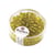 Perles de rocaille - garniture argent - 4 mm - 17 g - jaune