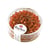 Perles de rocaille - garniture argent - 4 mm - 17 g - orange