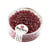 Perles de rocaille - garniture argent - 4 mm - 17 g - rouge vin