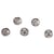 Perles de rocaille mix - grand trou - gris métal