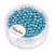 [BIJOUTERIE UNITE]  Perles de rocailles vert lagon 3 mm