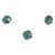 Perles de rocailles bleu pétrole 4 mm