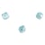 Perles de rocailles bleu tendre 4 mm