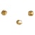 Perles de rocailles or 4 mm