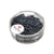 Perles de rocaille - garniture argent - 2.6 mm - 16 g - hématite