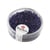 Perles de rocaille - garniture argent - 2 mm - bleu