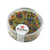 Perles de rocaille - garniture argent - 2 mm - multicolore