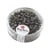 Perles de rocaille granit - 4 mm - gris acier