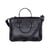 Sacoche "cabas" cuir vachette - 38x30 cm - noir