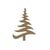 Sapin Zig Zag 15cm - Support à décorer en medium - Gomille