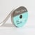 Bobinette Frou-Frou - 6 m x 6 mm - Satin bord brillant - Gris perle