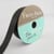 Bobinette Frou-Frou - 6 m x 16 mm - Satin bord brillant - Noir de jais