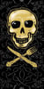 SERVIETTE 33X33 BISTRO SKULL NAPKIN PPD