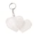 SET 2 PORTE CLE COEUR PLAST SET 2 PORTE CLE COEUR PLAST