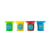 Set de 4 pots de pâte à modeler couleurs primaires - Créalia