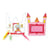 Lot de 6 cartes d'anniversaire «Princesse»