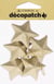 Lot de 5 étoiles à décorer Décopatch - Papier mâché - 8 cm