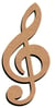 CLE DE SOL MDF 14CM