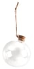 Boule de noël en verre - 8 x 11cm