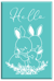 Tamp bois famille lapin hello