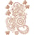 Transfert thermocollant - Arabesque cuivre format A4 - KI Sign