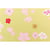 Tissu vert/or - Bouquet sauvage - Grandes fleurs