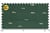 Coupon de tissu double gaze - 50 x 130 cm - Vert et or
