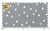 Coupon de tissu double gaze - 50 x 130 cm - Gris et or