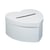 Urne en carton blanc - coeur - 25 cm