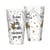 2 verres Fée clochette dorée - 400 ml