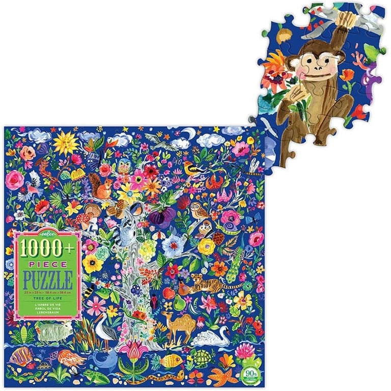 Puzzle Songbirds Tree 1000 Pièces – EeBoo – Carton – Adultes Et Ados