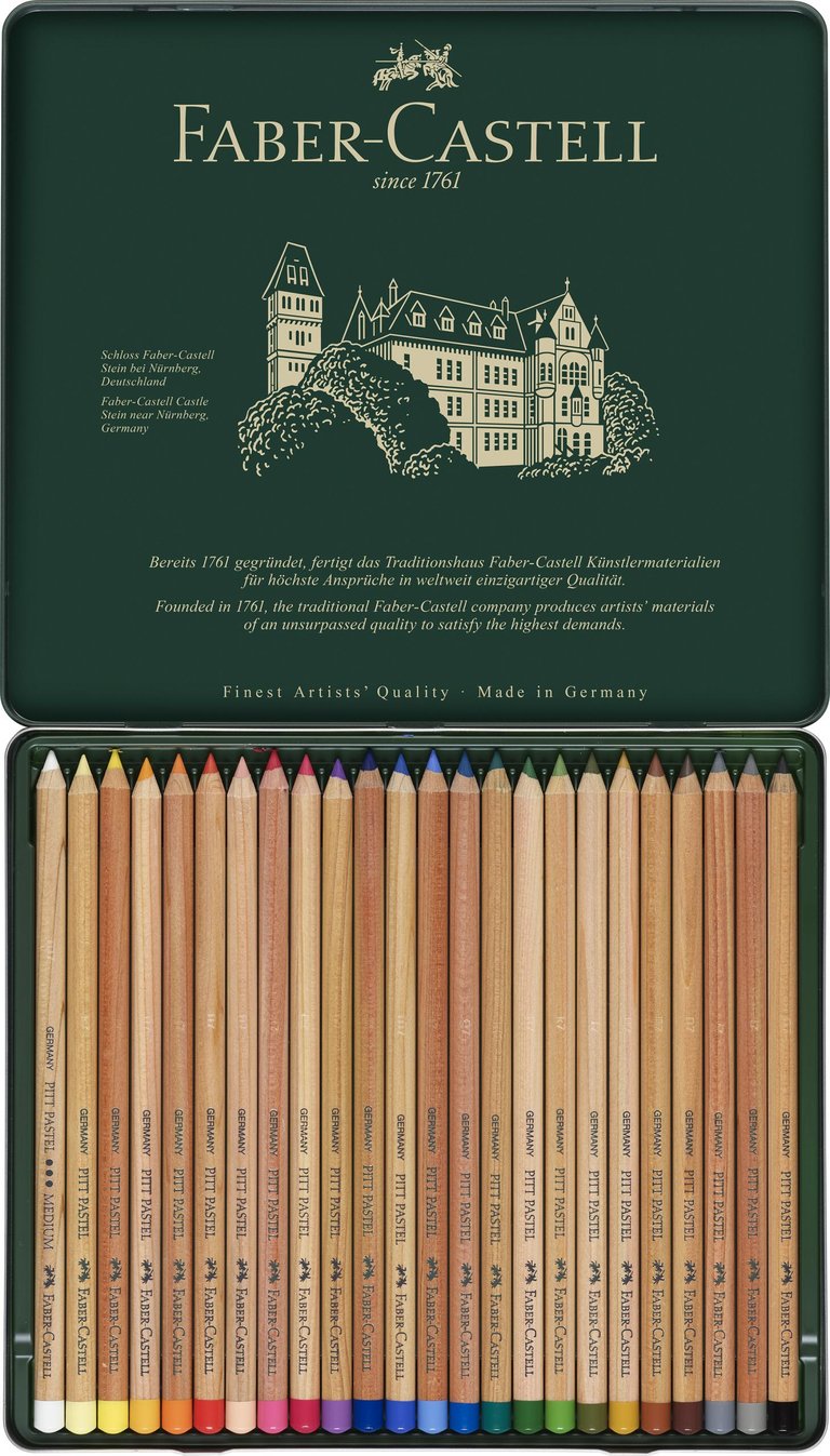 Boite 24 crayons pastel PITT Pastels à l'huile Pastel Dessin
